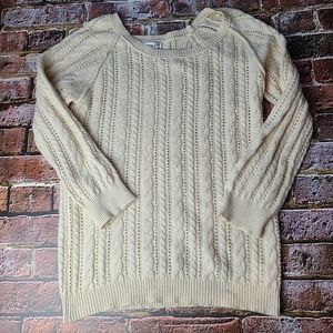 Cream Cable Sweater